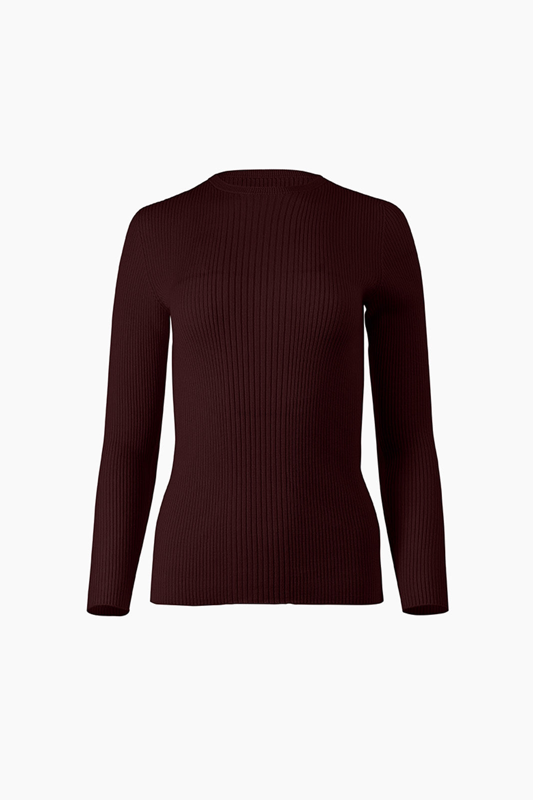 KASS CREW RIBBED PULLOVER - BEET