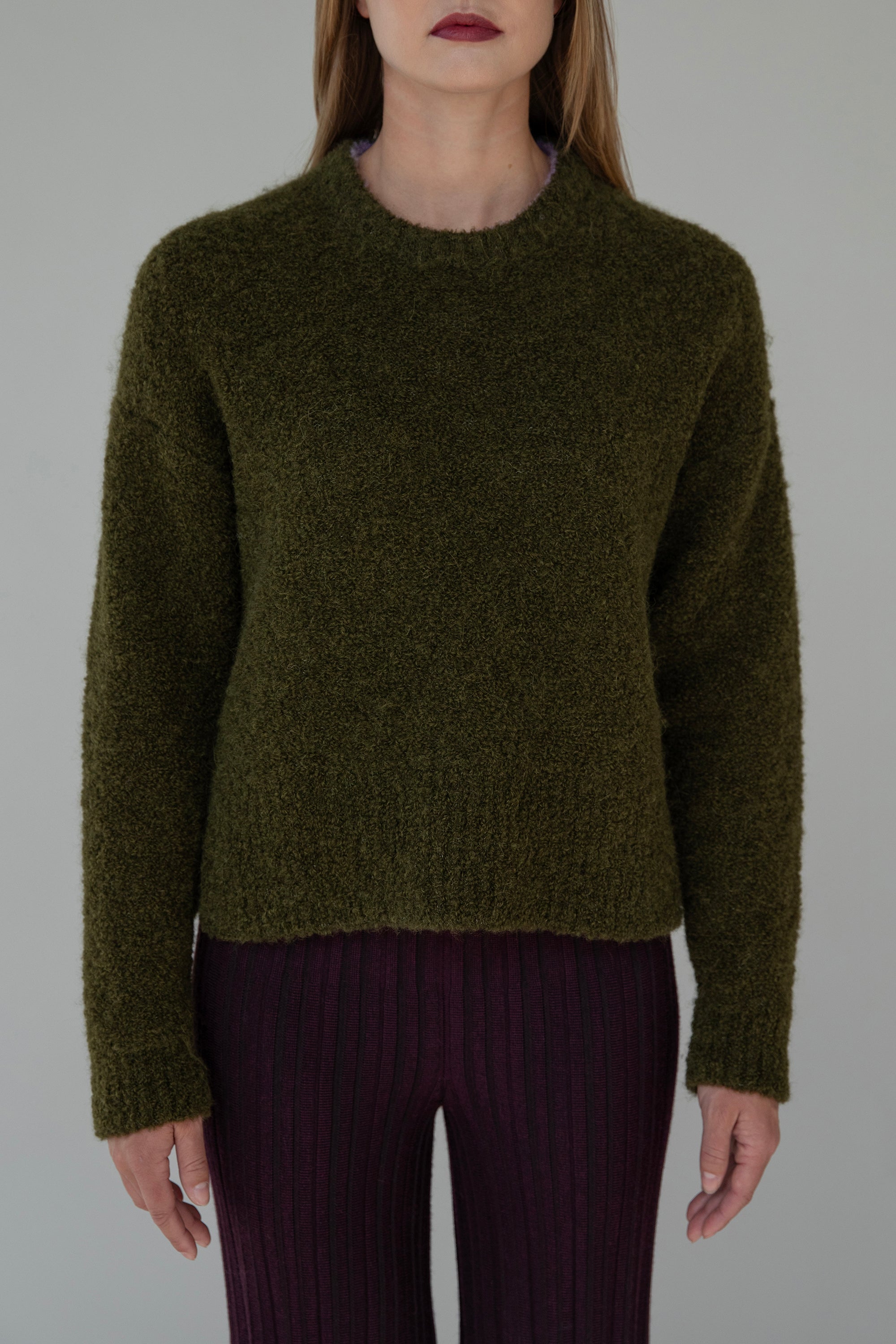 BELLE BOUCLE PULLOVER - HUNTER