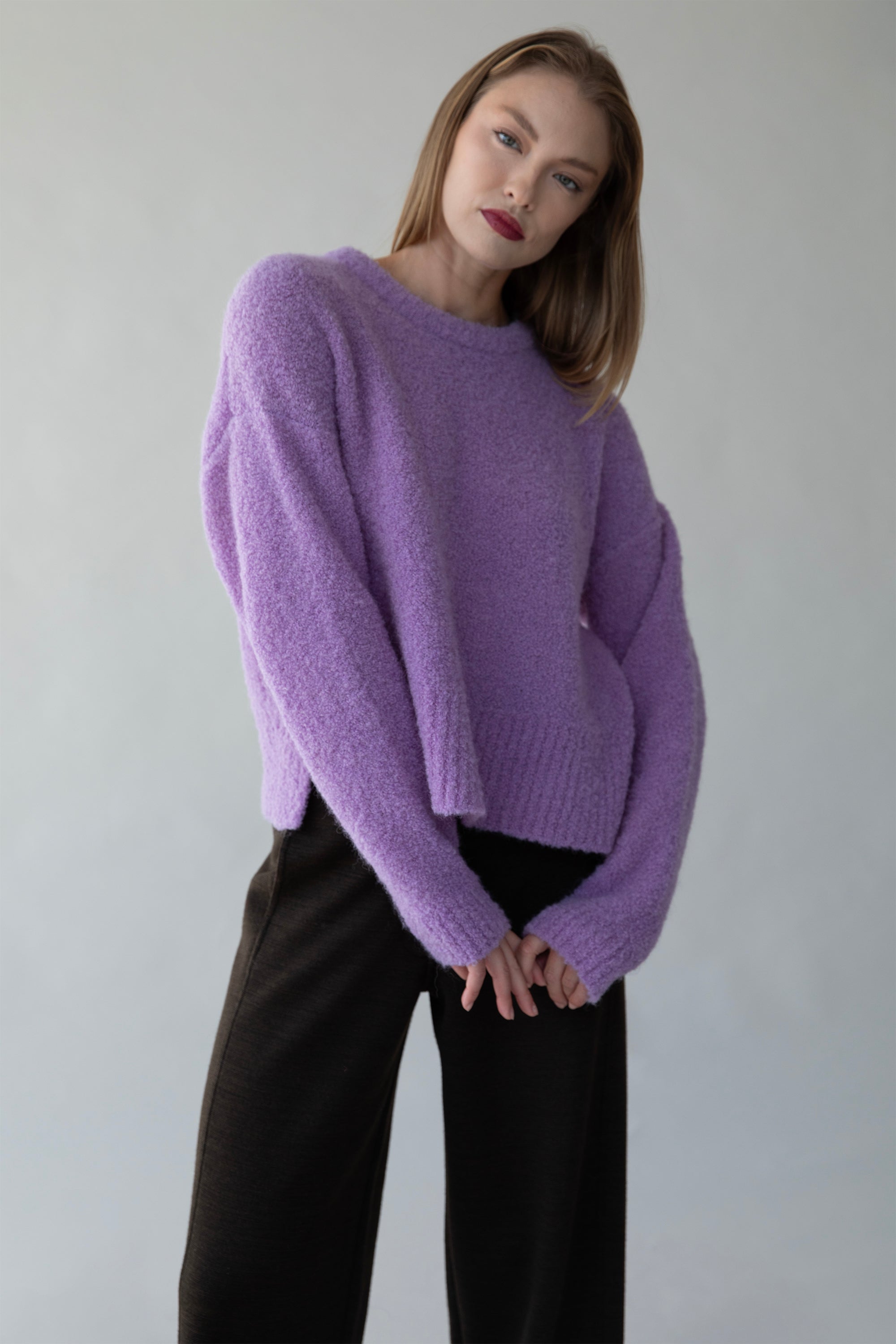 BELLE BOUCLE PULLOVER - IRIS