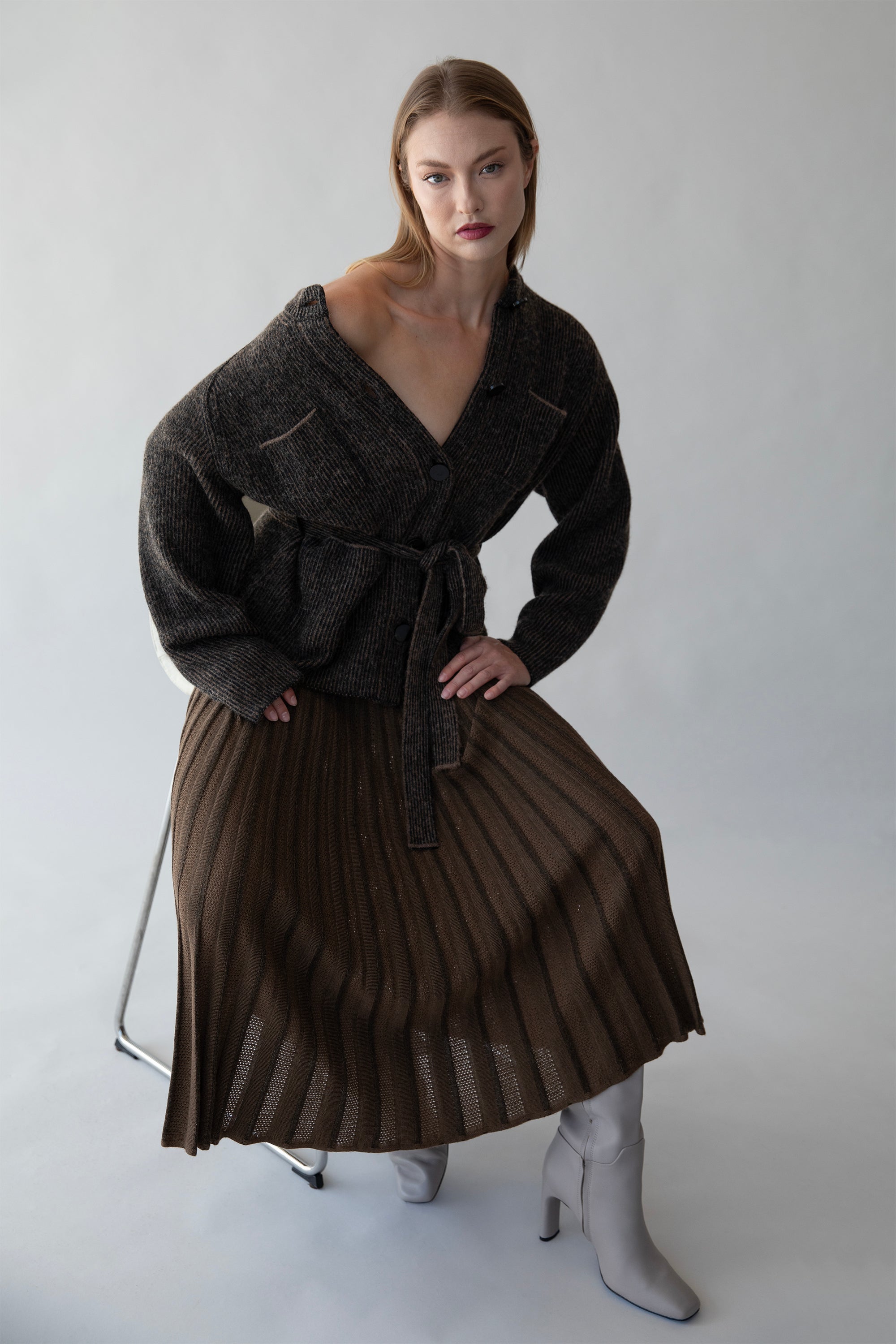 LESSE CARDIGAN - BLACK