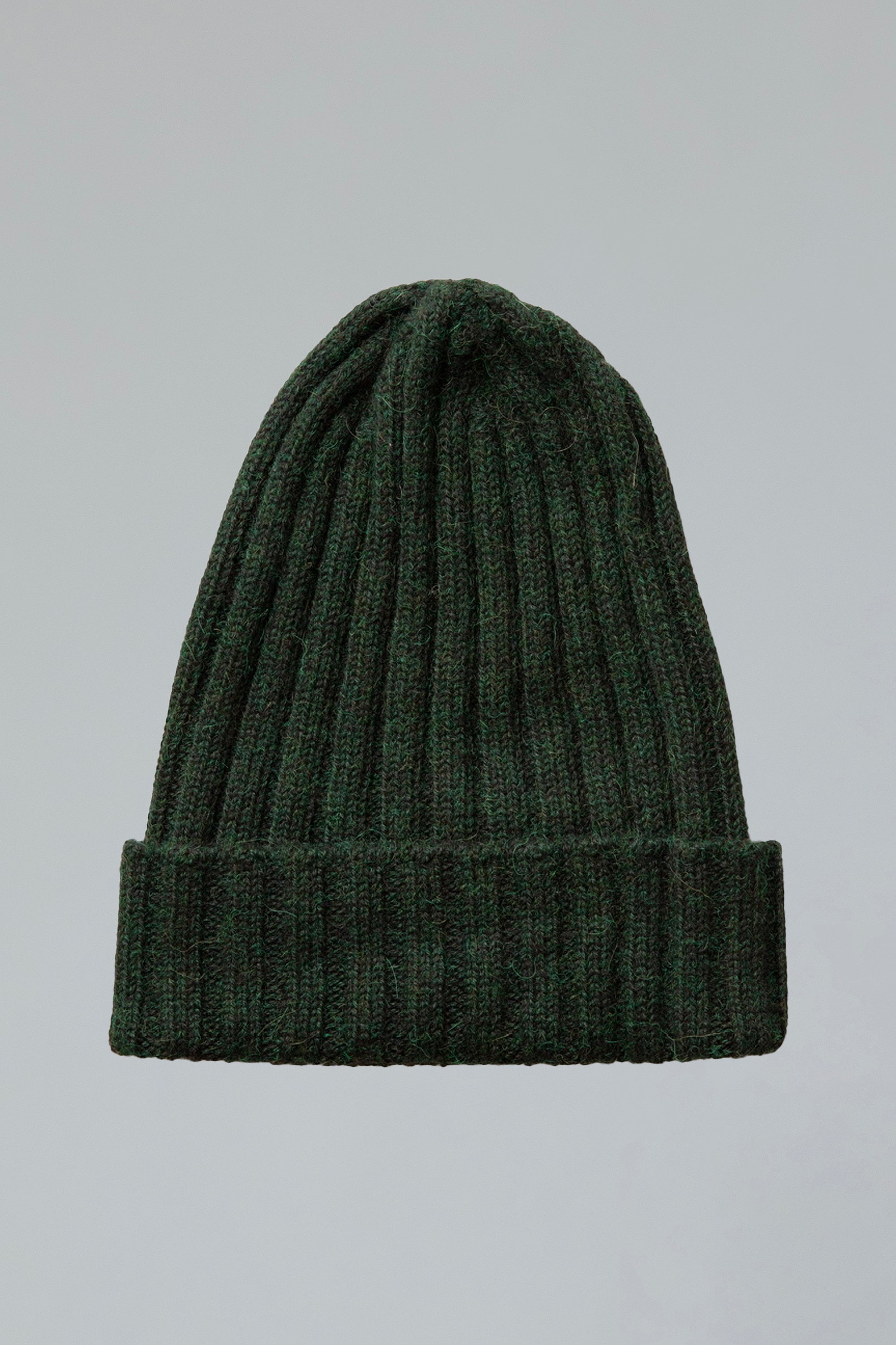 RIBBED BEANIE - GREEN ENVY