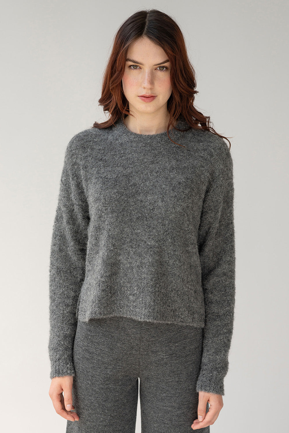 CREW NECK BOUCLE PULLOVER