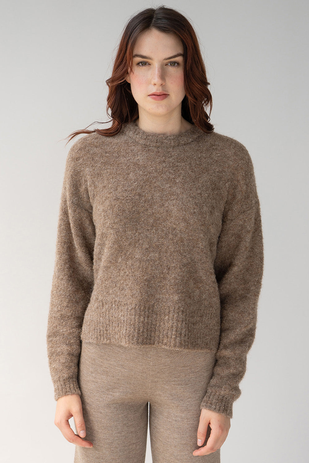CREW NECK BOUCLE PULLOVER