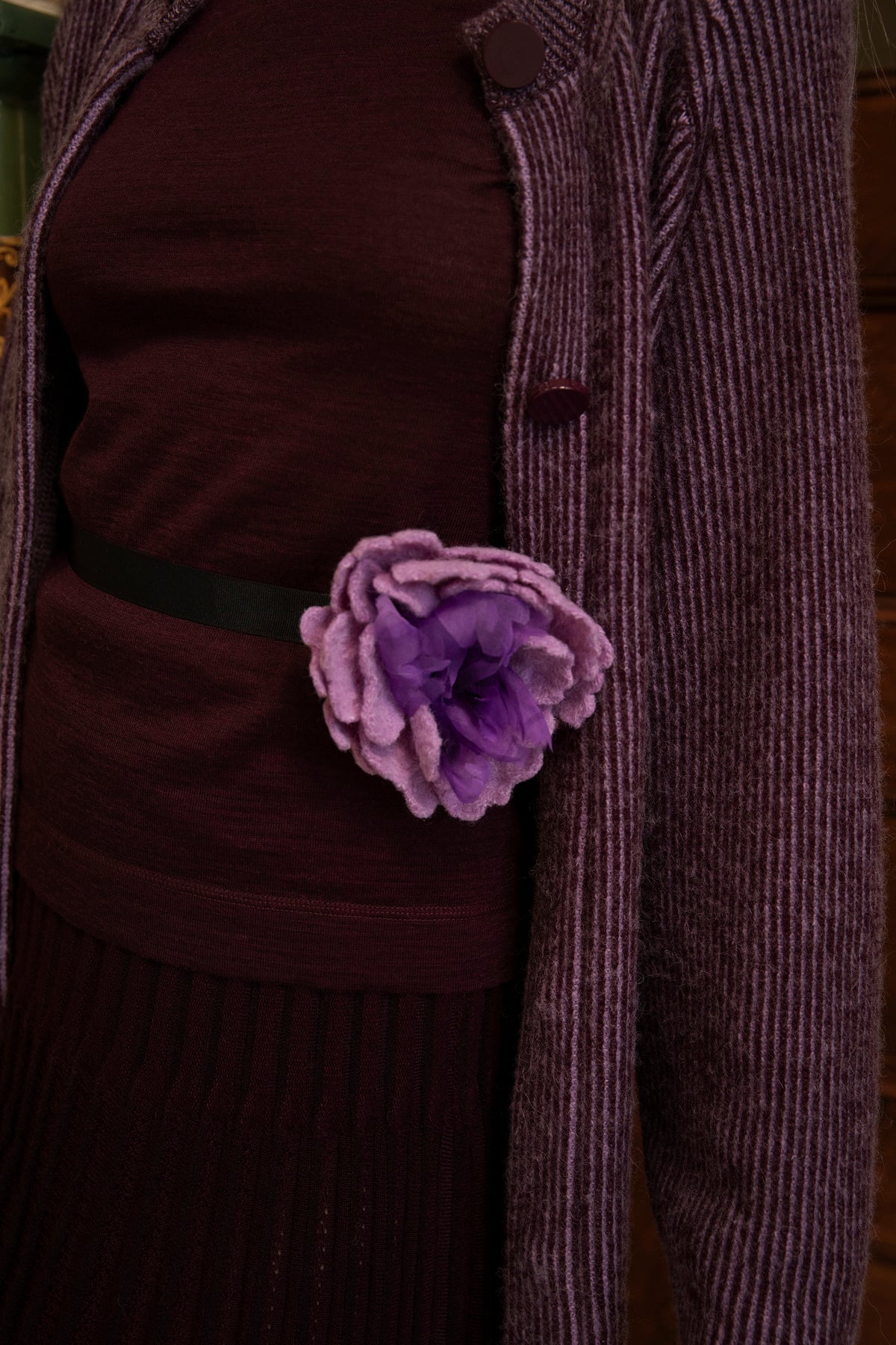 Peonettes Hand-Sculpted Peony Brooch – Lilac