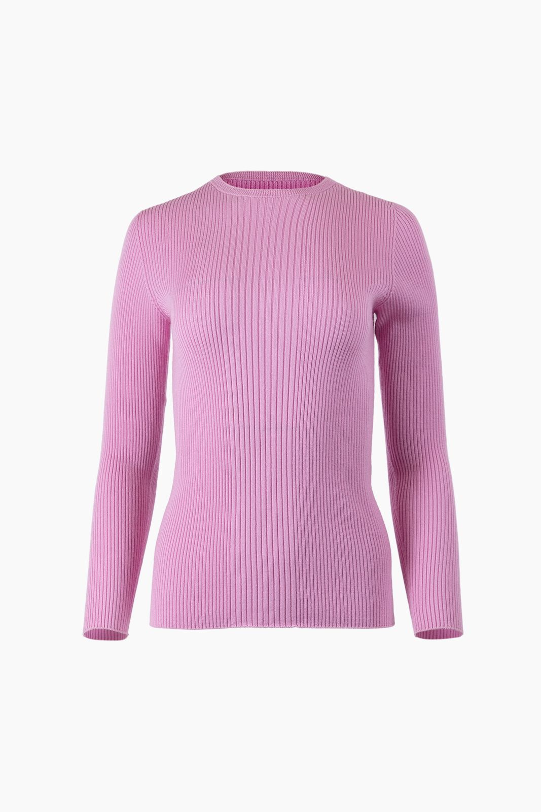 KASS CREW RIBBED PULLOVER - LILAC