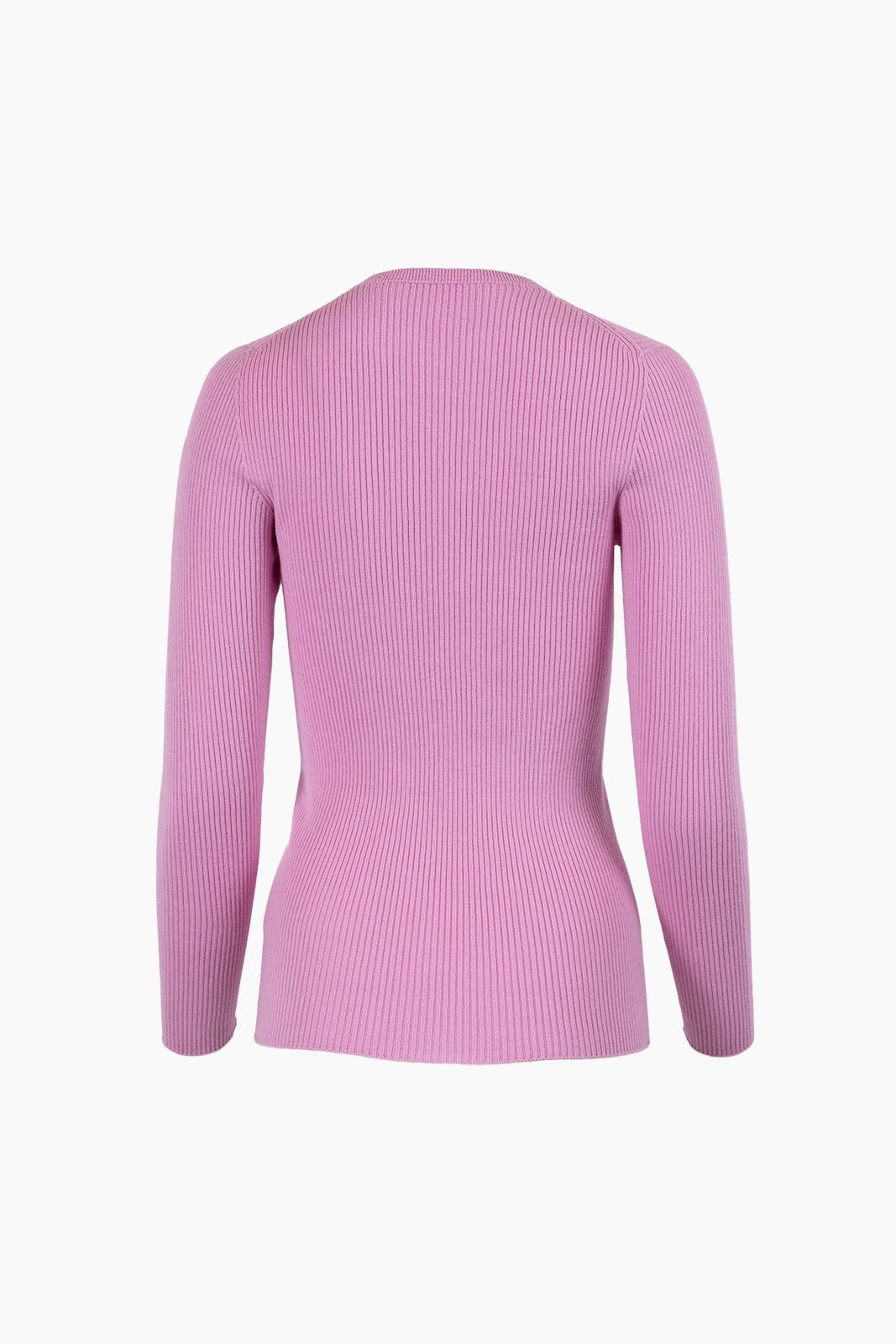 KASS CREW RIBBED PULLOVER - LILAC