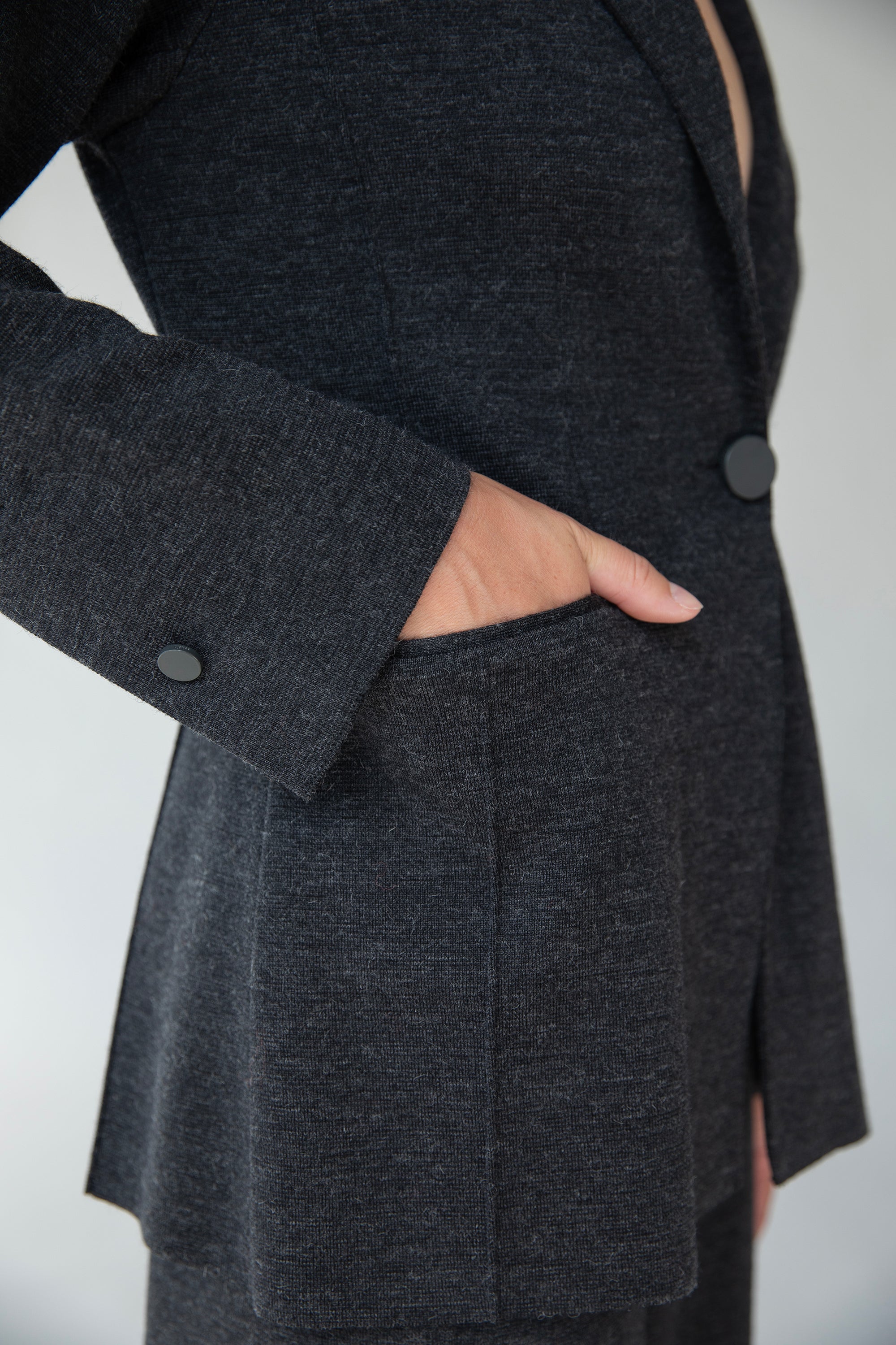 GABI BLAZER - CHARCOAL