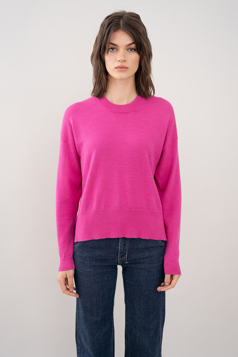 Acne studios boxy sales crew neck sweater