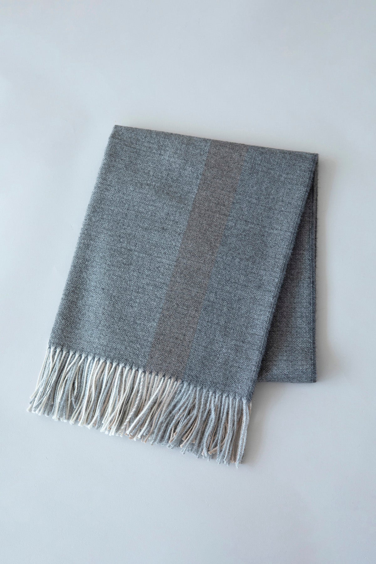 MONO STRIPE THROW - CHARCOAL