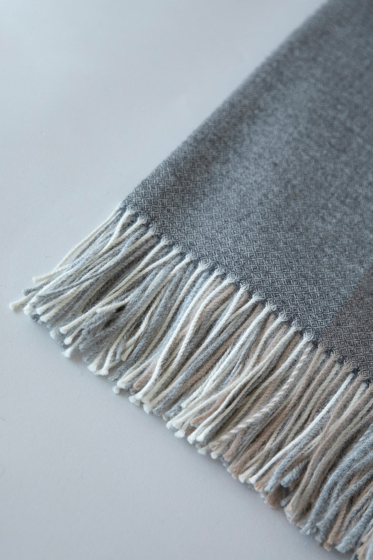 MONO STRIPE THROW - CHARCOAL