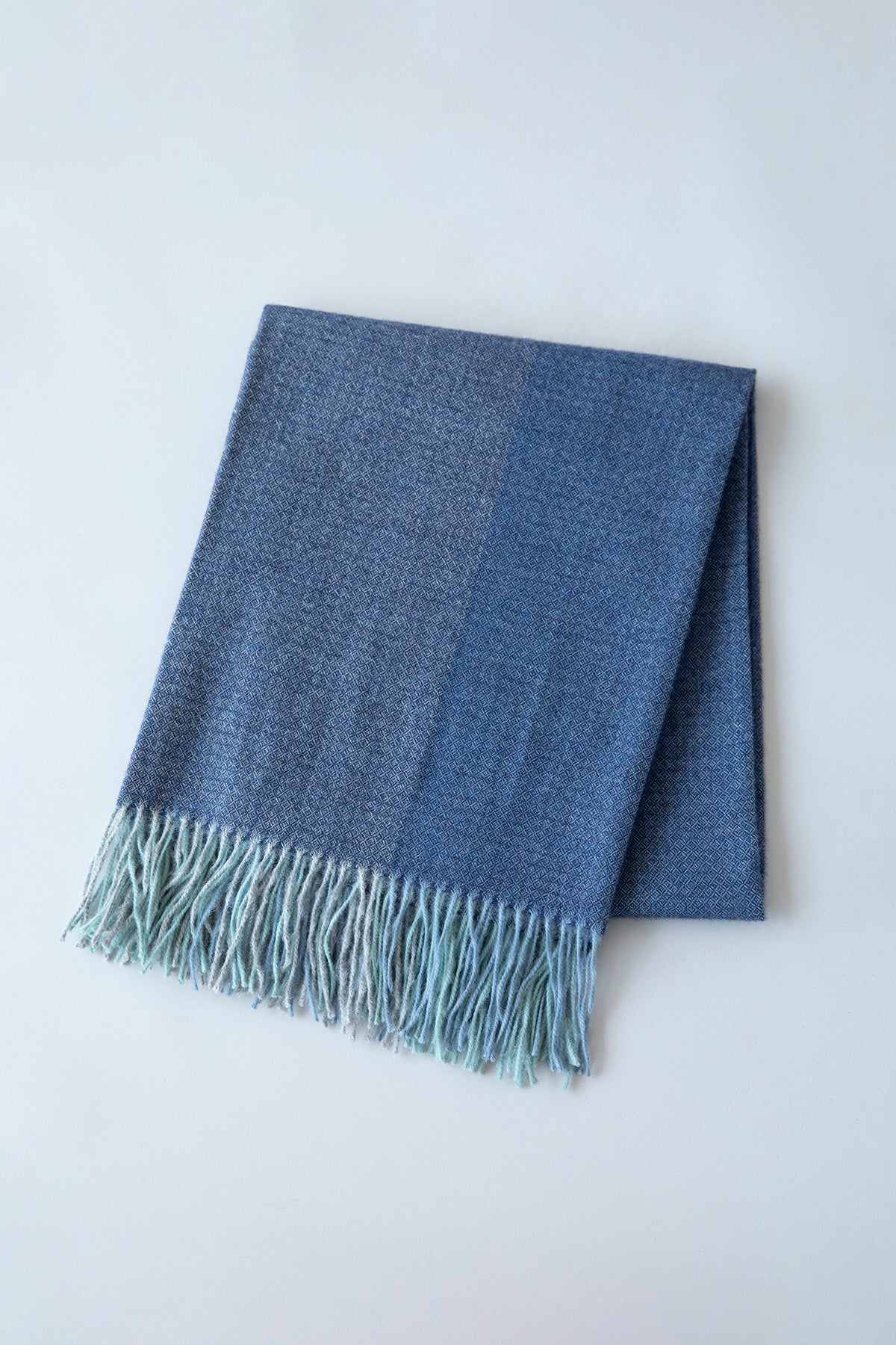 MONO STRIPE THROW - DENIM