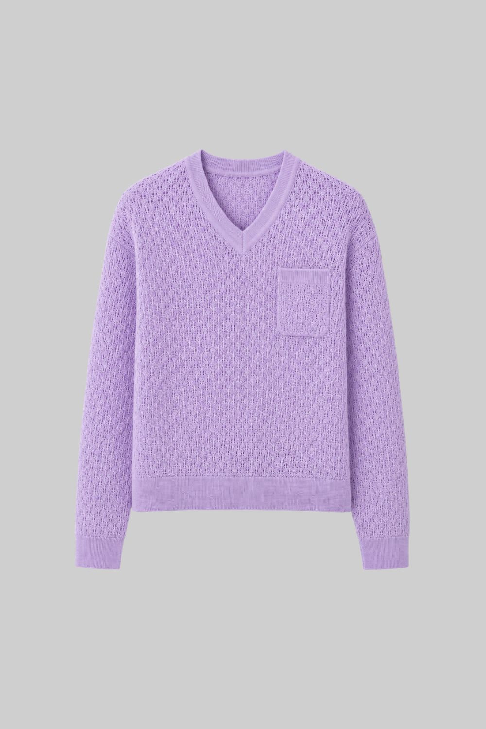 LACEY POINTELLE PULLOVER - IRIS